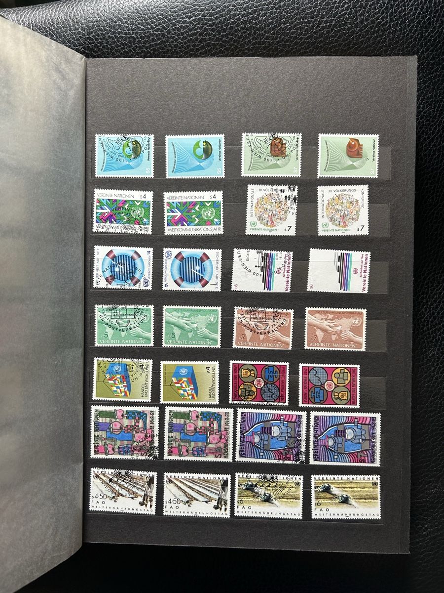 Tutti i francobolli: Briefmarkensammlung UNO Wien, 1979-1995 – Usato da Emmen venduto da Carbru 5