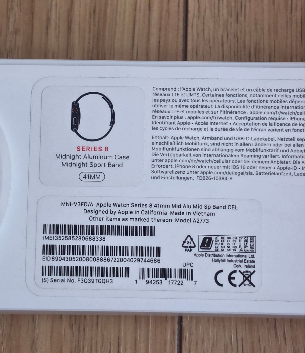Apple Smartwatch: Apple Watch Series 8 (GPS + Cellular) – Nuovo (secondo la descrizione) da Studen BE venduto da jxlev 5