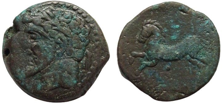 NUMIDIA. Massinissa or Micipsa bronze coin (148-118 BC) (Gebraucht) in ...