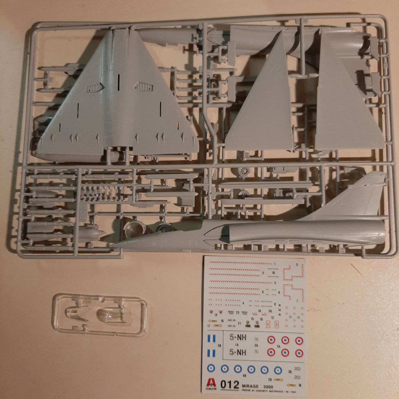 Italeri Kit di modellismo & Modellini statici: 3480 ... Dassault Mirage 2000 C ... Italeri 012 – Usato da Bonstetten venduto da Benibanny59 4