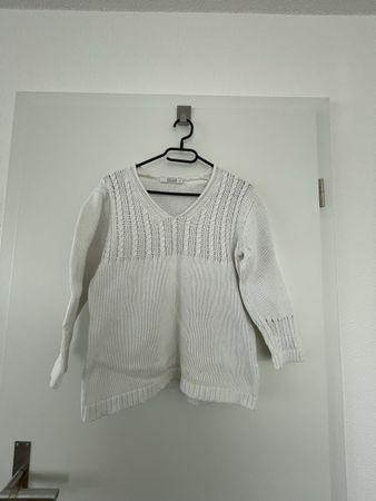 Weisser Strickpullover für Damen