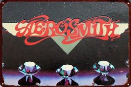 Aerosmith Blechschild Metal Rock Band