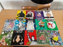 Zwicky & Eva Comics Konvolut mit 14Stk.