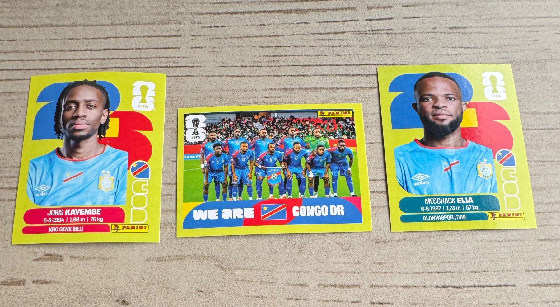 Panini Carte collezionabili: Panini FIFA World Cup WM 2026 - KONGO - COD 7 - 13 - 15 – Nuovo e nell'imballaggio originale da Lengwil venduto da tirol11