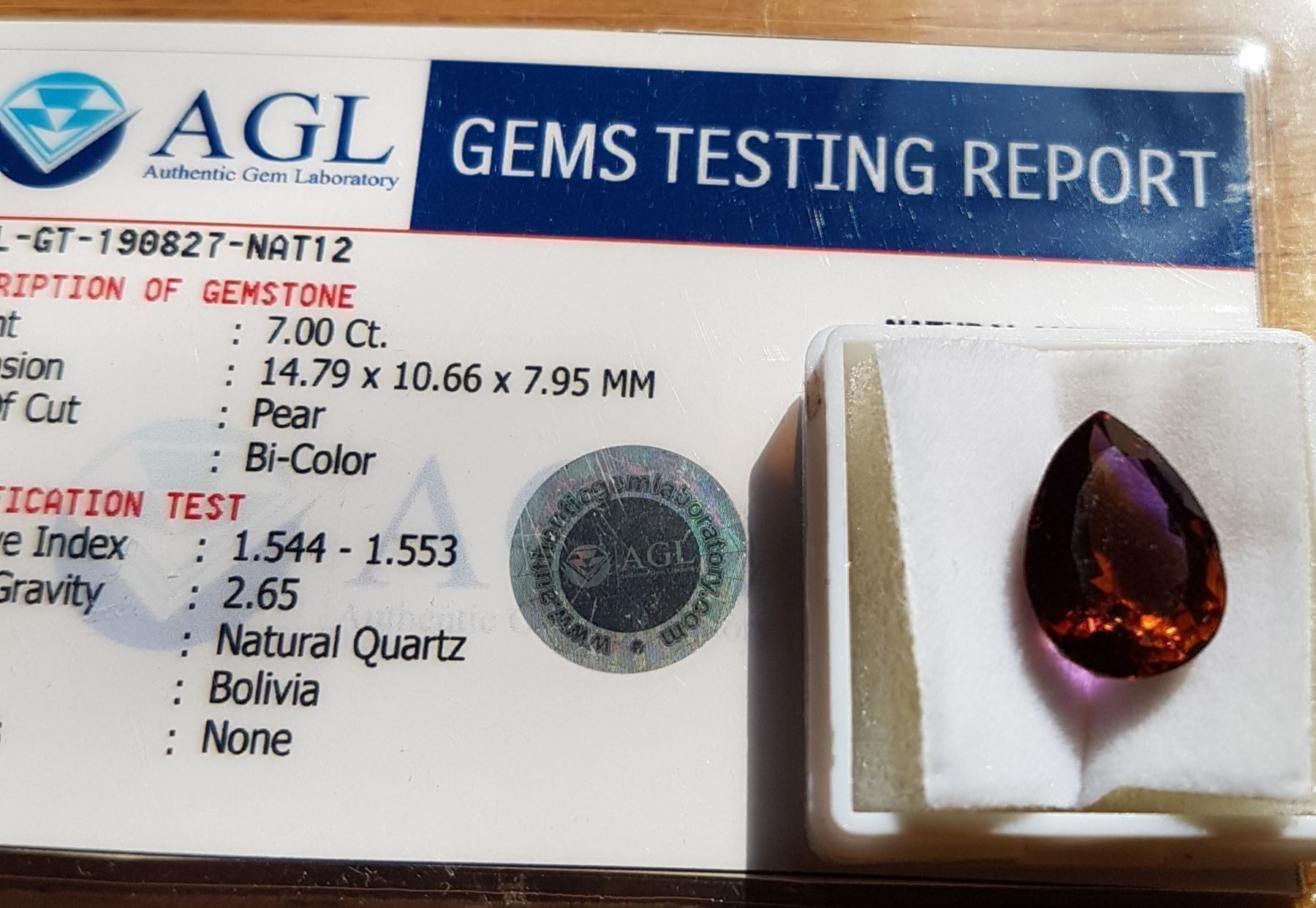 Pietre preziose: Quarz Dropfe 7.0ct – Nuovo e nell'imballaggio originale da zuerich venduto da Jewlsdesign 2