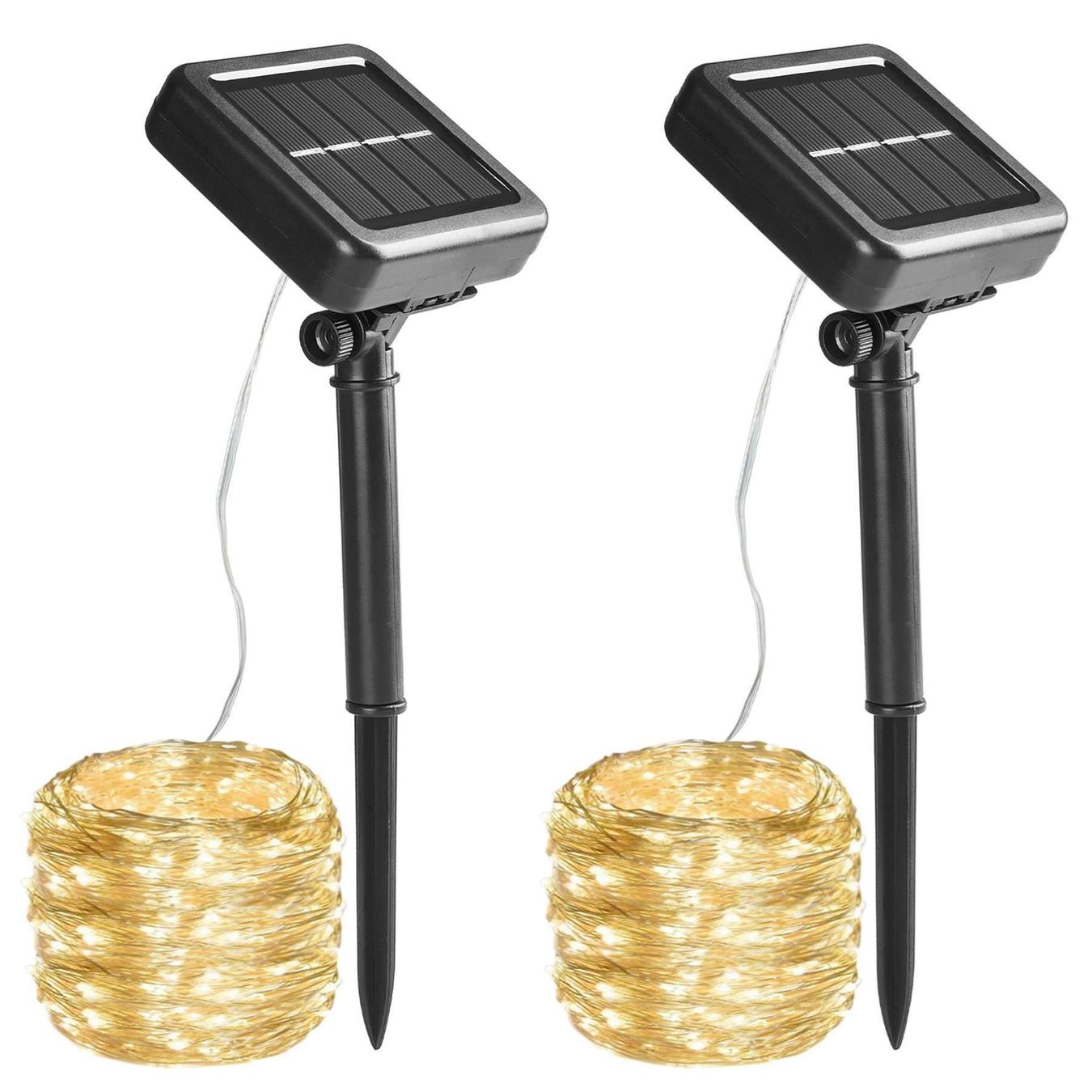 Ghirlande e barre luminose: 15m LED 2 Stück Solar Lichterkette Ausse – Nuovo (secondo la descrizione) da Thun venduto da Newnewshop 2