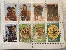Antigua & Barbuda Briefmarken, ungebraucht, 8er Block.
