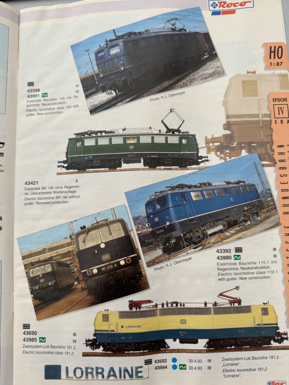 Roco Modellini di ferrovie: ROCO - Katalog 1993 – Usato da Fehraltorf venduto da Success 4