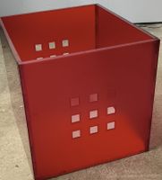 Rote Ikea Lekman Aufbewahrungsbox für Kalax Regal 