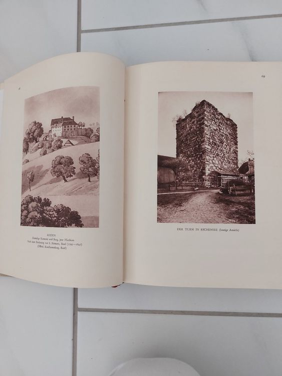 Buch antik 1929 Burgen und Schlösser der Schweiz Birkhäuser Kaufen