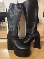 Plateatformstiefel Schwarz Damen Grösse 39/40 Neu