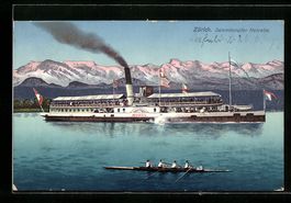 Zürich, Salondampfer Helvetia und Viere