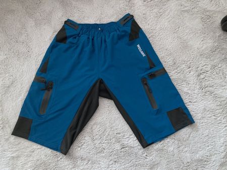 Fahrrad/Velo Shorts mit Gel Polster türkis-blau - NEU !!!