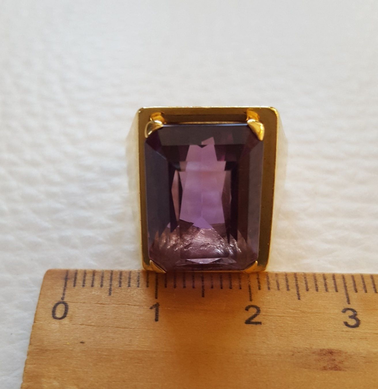 Anelli: Gold 750 Massiv Ring Mit Amethyst – Usato da Wald ZH venduto da Dasilver 2