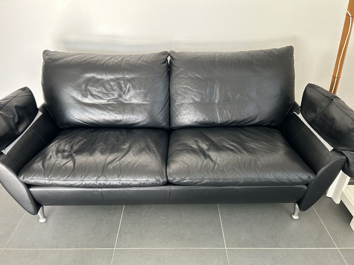 Rolf Benz Sofas: Schwarzes Rolf Benz Sofa, Top Zustand - Schnäppchen! – Gebraucht aus Tennwil von KIsliker 3