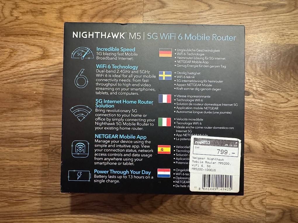 Netgear Modems & Router: Neuer Netgear Nighthawk M5 5G – Neu und originalverpackt aus Frick von Satnet 1