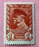 Briefmarken aus Tschechoslowakei Präsident Masaryk 1945