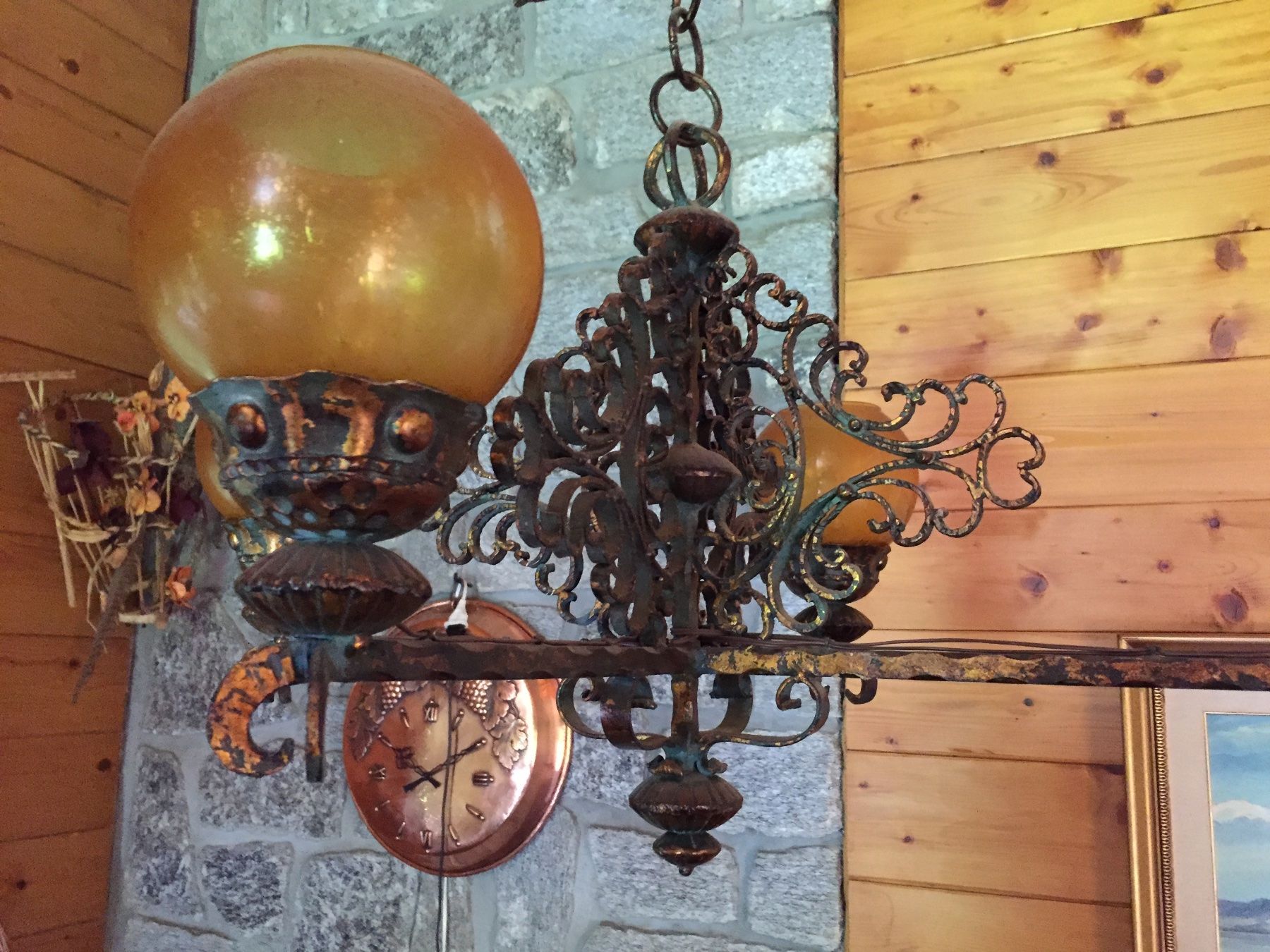 Lampadari & plafoniere: GRANDE LAMPADARIO IN RAME/FERRO BATTUTO – Usato da Bellinzona venduto da dan_dk5g 6