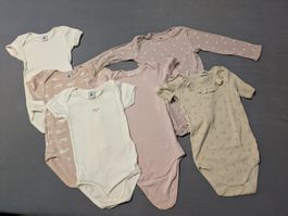 Body-Set, 6 Stk., div. Marken (Petit Bateau, H&M,..) Gr. 98