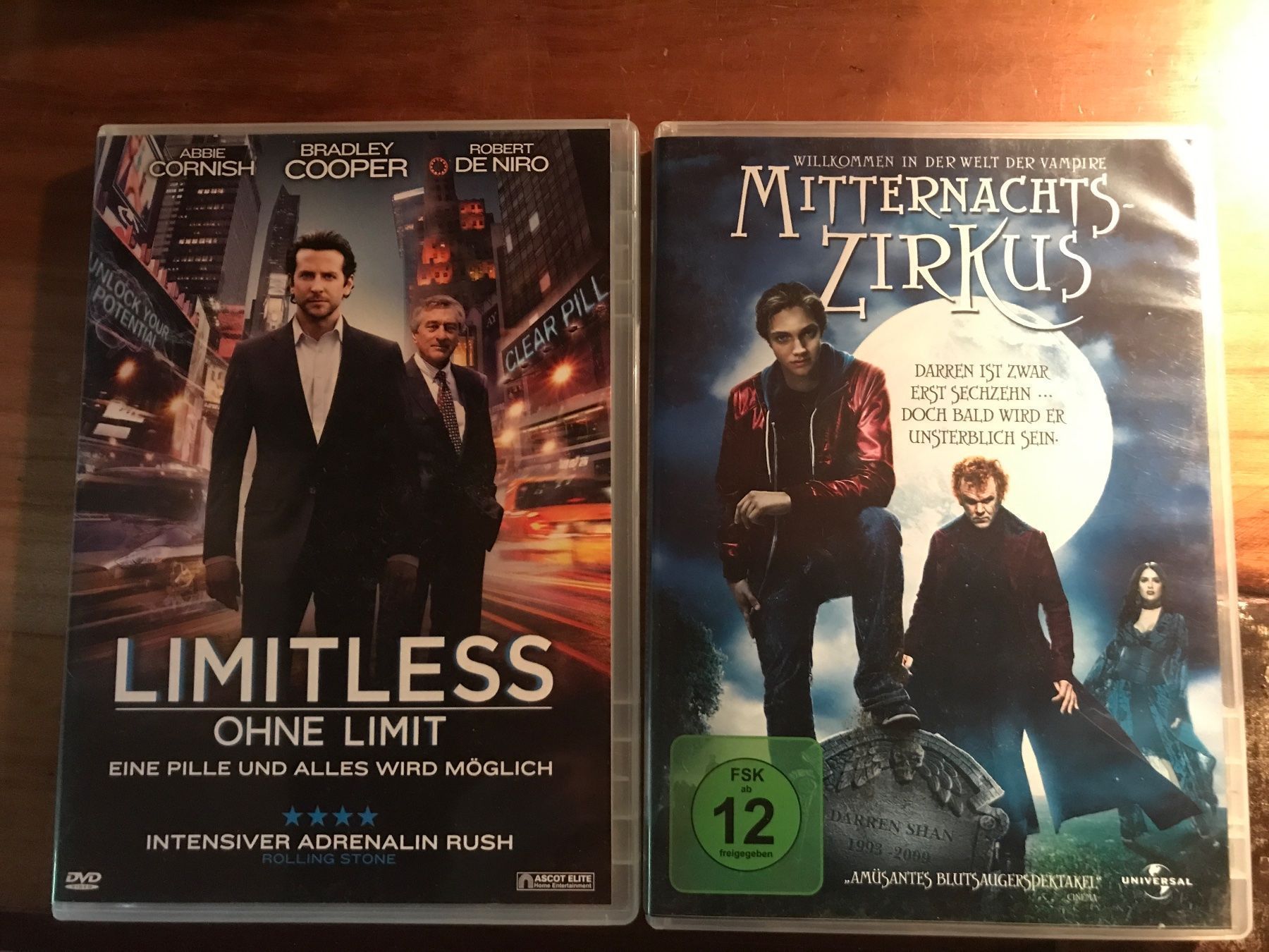 Tutti i DVDs: Limitless, Mitternachts Zirkus – Usato da Schliern b. Köniz venduto da Corinu59