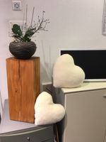 Herzkissen aus Kaschmir und Merino Wolle
