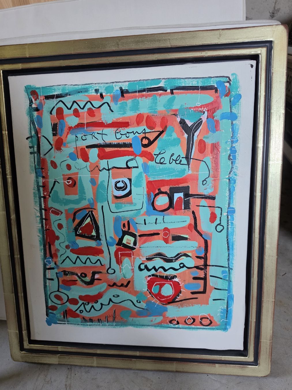 Poster & Bilder: Original Gemälde Neo-Expressionismus | Abstrakte Kunst  – Gebraucht aus Rain von gary777