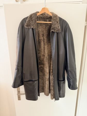 Winter-Lederjacke mit warmem Futter, Top Zustand!