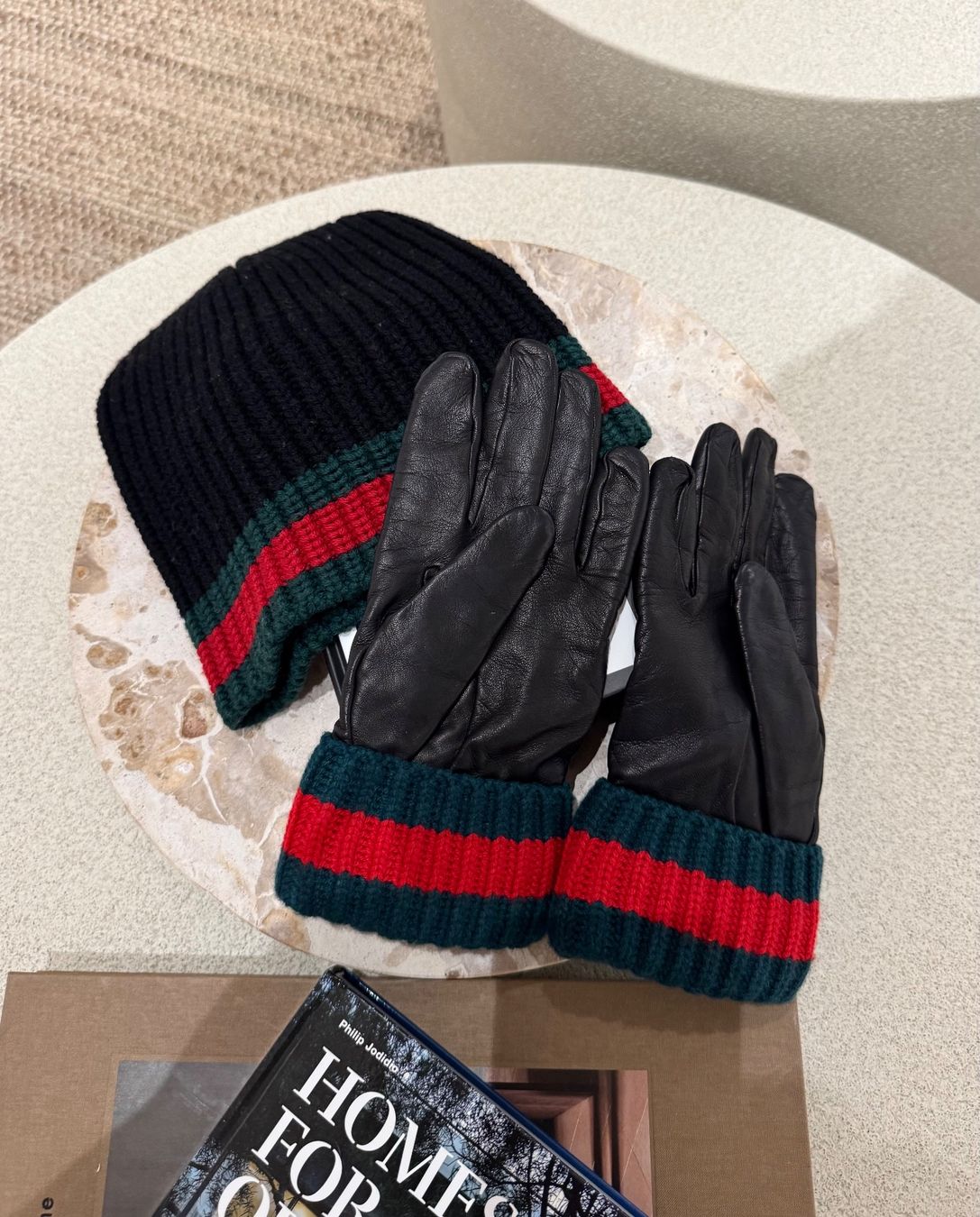 Gucci Guanti & manicotti: GUCCI MÜTZE & LEDER HANDSCHUHE – Nuovo (secondo la descrizione) da Schwyz venduto da bofb