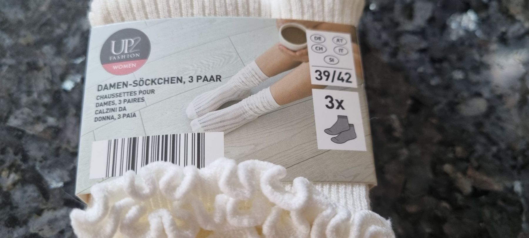 Calze: Damen-Söckchen, 3 Paar, Grösse 39/42, neu – Nuovo (secondo la descrizione) da egliswil venduto da Maggy6 1