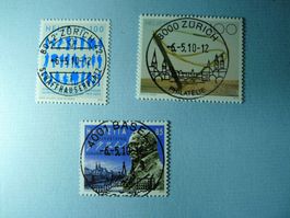 2010 Sondermarken 1354 bis 1356 ET Voll Ortsstempel