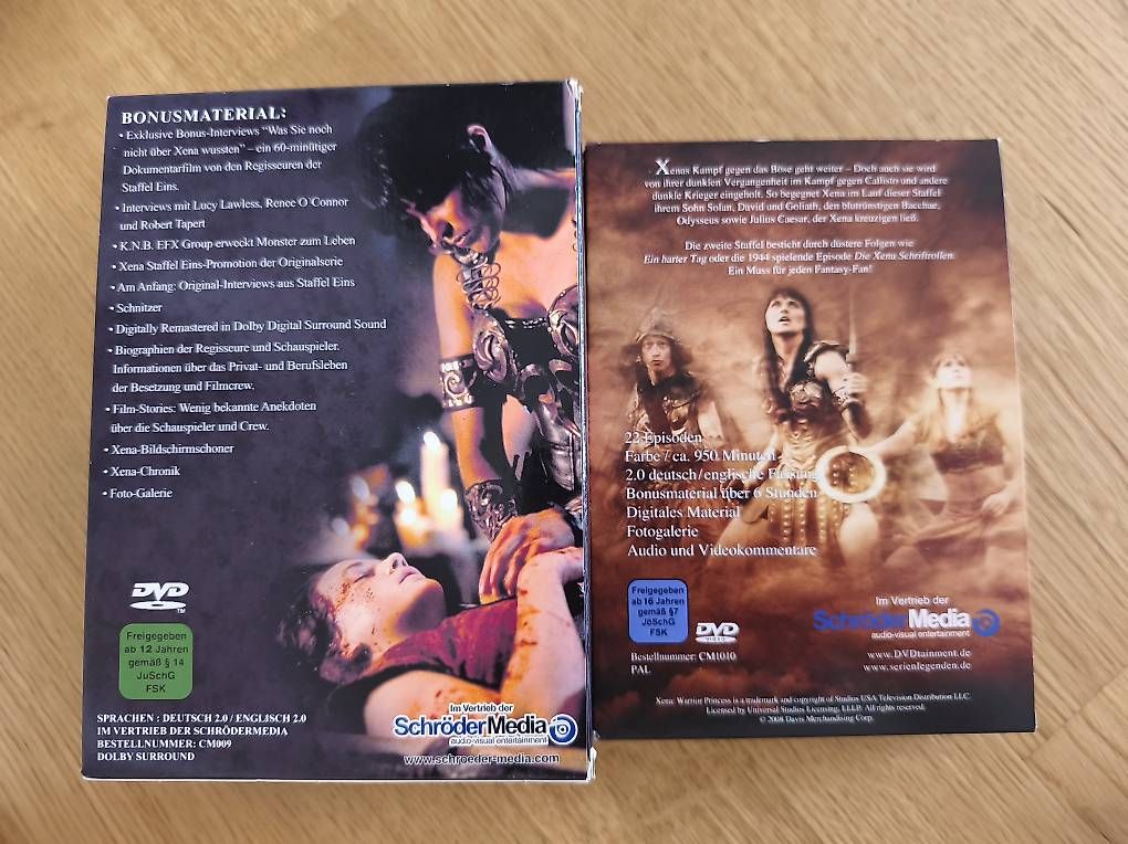 Alle DVDs: XENA - 1. & 2. Staffel – Gebraucht aus Egg b. Zürich von Alexandra_Frei 1