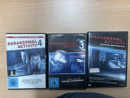 Paranormal Activity 1, 3, 4 DVD-Set - Horror-Spass für kalt