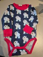 Süsser Baby Body mit Eisbären, Grösse 74/80.