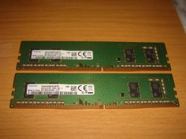 2 stück 4gb ddr4 2666 RAM für Computer. Getestet