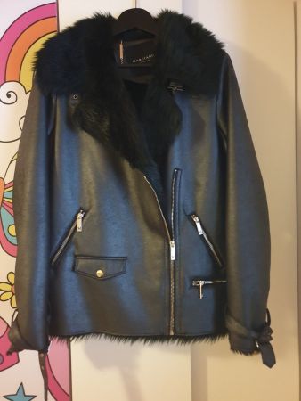 GUESS MARCIANO SHEARLING LAMMFELLJACKE