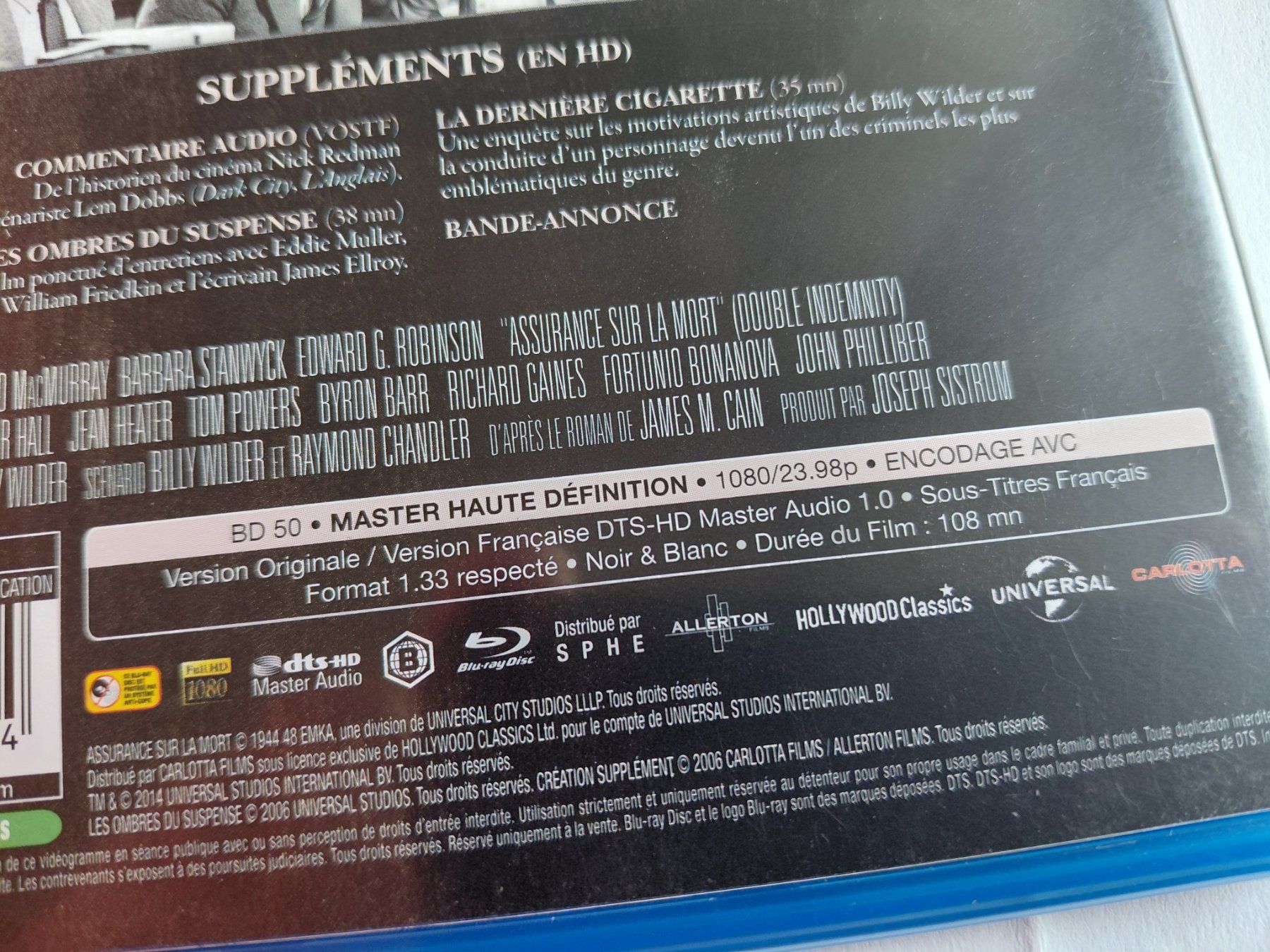 Alle DVDs: ASSURANCE SUR LA MORT – Gebraucht aus Denges von Hellboy10 2