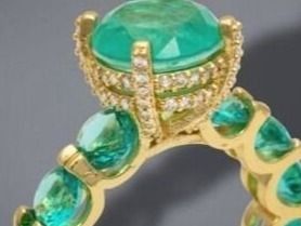 Ringe: GENUINE COLOMBIAN EMERALD RING SIZE 7,8,9,4 available – Neu (gemäss Beschreibung) aus Gächlingen von CHARLEZGIFTS 2
