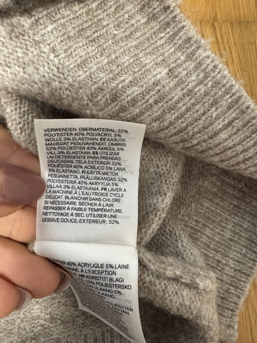 H&M Pullover & Sweatshirts: Kuscheliger H&M Wollpulli, Gr. S, beige, Herbst – Gebraucht aus Jona von Good_luck_ 4