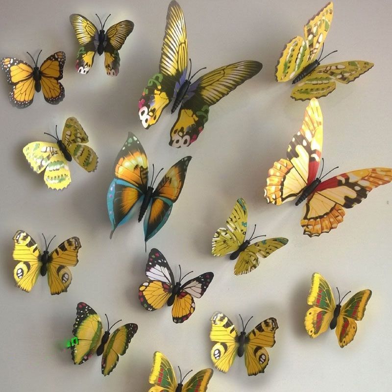 Tutte le decorazioni: 12 Deko Schmetterlinge - Frühling!! – Nuovo e nell'imballaggio originale da Ibach venduto da rom_v8h9