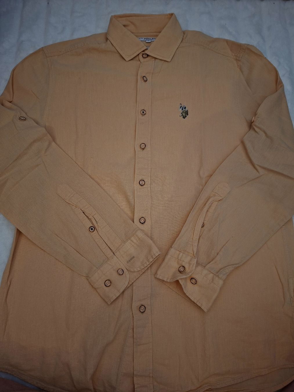 US Polo Camicie: Chemise U.S. Polo ASSN orange clair, Taille S, – Usato da Renens VD venduto da ser_j2fn 3