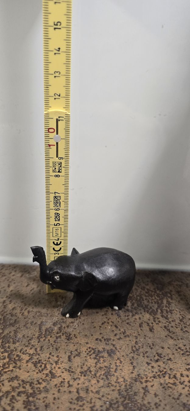 Statuette: 2 schwarze Elefantenfiguren aus Stein – Deko – Usato da Frenkendorf venduto da Mulan67 3