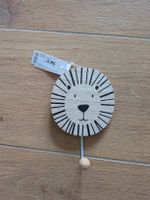 Süsser Wandhaken Holz Löwe