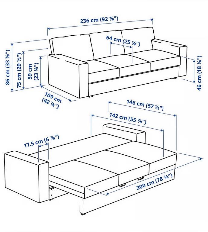 Divani: Ikea BÅRSLÖV 3er-Bettsofa, Tibbleby hell grautürkis – Usato da Lyss venduto da zbi_6xbx 4