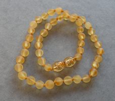 ♥ BABY / KINDER BERNSTEIN ZAHNI KETTE / BERNSTEIN PUR + ROH