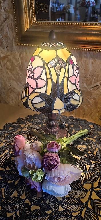 Lampade: Tiffany Tischlampe,  rosa Tulpe – Nuovo e nell'imballaggio originale da Kaufdorf venduto da Nati-Nati 7