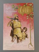 Litho PK / Souvenir Du Tir Cantonal Fleurier 1902 Gelaufen 