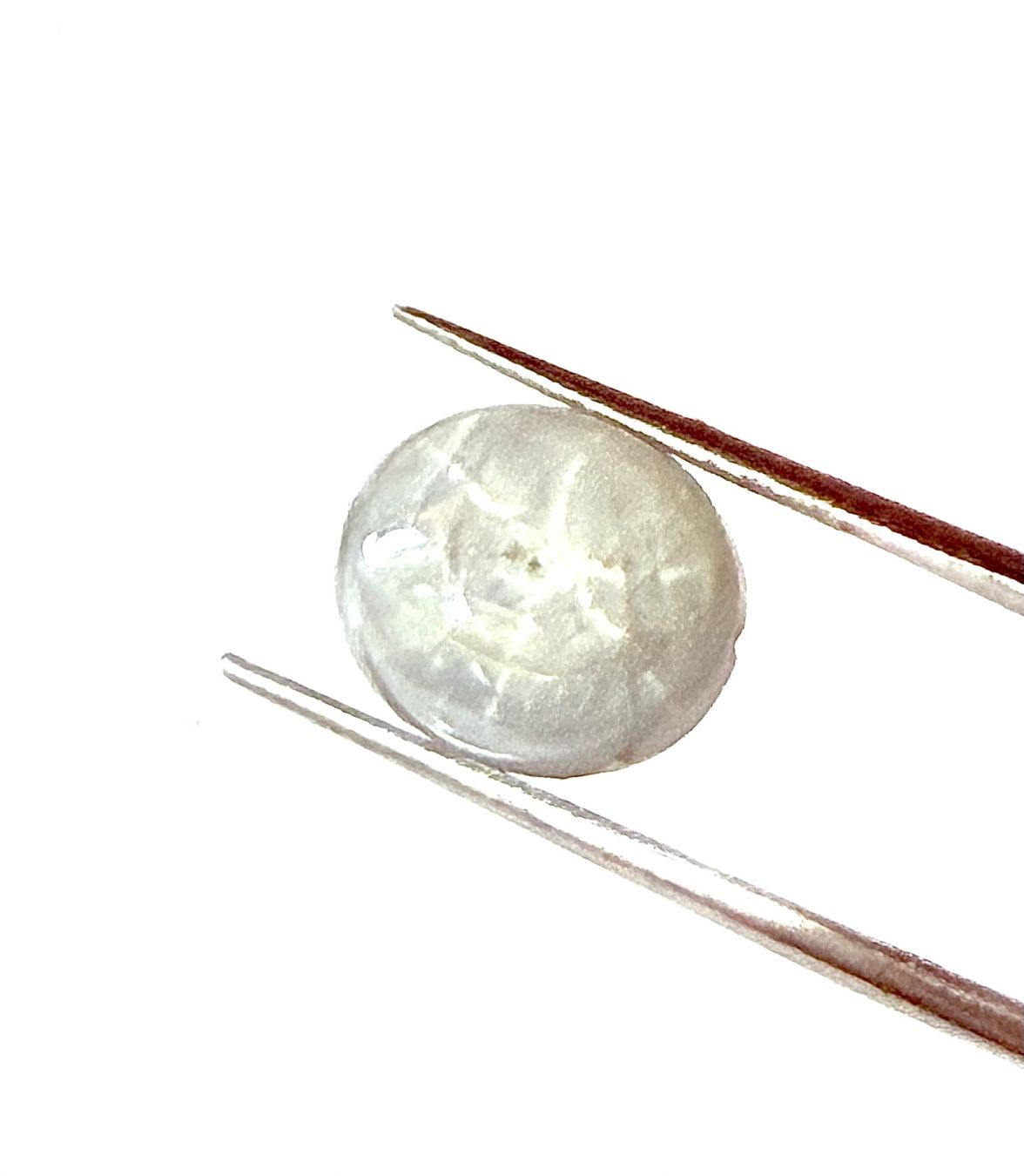 Pietre preziose: Echter, heller, grausilbriger Sternsaphir Cabochon – Nuovo e nell'imballaggio originale da Zuerich venduto da SonderArt-Wertgut 5