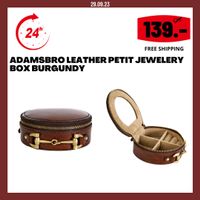 PHILI-RIDING Adamsbro leather petit jewelery box burgundy