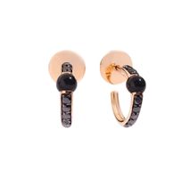 Neue Pomellato M‘ama non M‘ama Ohrringe mit Onyx