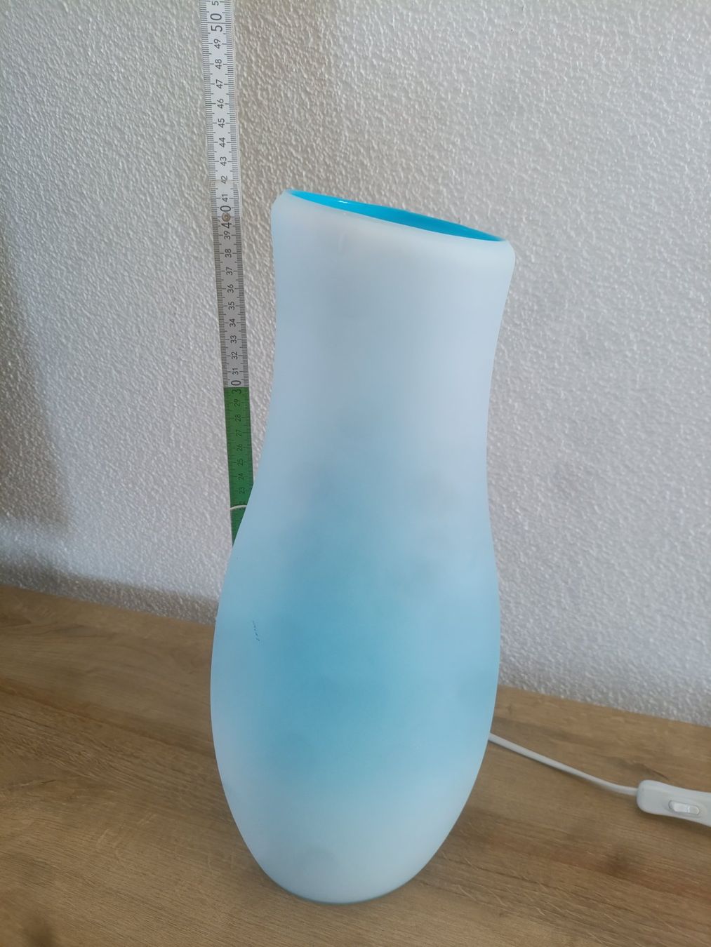 Ikea Lampen: Ikea Glaslampe Blau aus den 90ern, 40cm – Gebraucht aus Wil SG von Donaldus 2